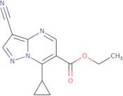 Ethyl 3-cyano-7-cyclopropylpyrazolo[1,5-a]pyrimidine-6-carboxylate