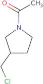 1-[3-(Chloromethyl)pyrrolidin-1-yl]ethan-1-one