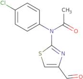 N-(4-Chlorophenyl)-N-(4-formyl-1,3-thiazol-2-yl)acetamide