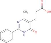 3-(4-Methyl-6-oxo-2-phenyl-1,6-dihydropyrimidin-5-yl)propanoic acid