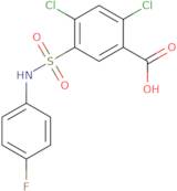 2,4-Dichloro-5-[(4-fluorophenyl)sulfamoyl]benzoic acid