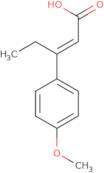 (2E)-3-(4-methoxyphenyl)pent-2-enoic acid