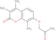 3,4,8-Trimethyl-7-(2-oxopropoxy)-2H-chromen-2-one