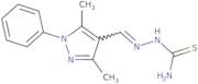 amino((1-aza-2-(3,5-dimethyl-1-phenylpyrazol-4-yl)vinyl)amino)methane-1-thione