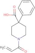 4-Phenyl-1-(prop-2-enoyl)piperidine-4-carboxylic acid