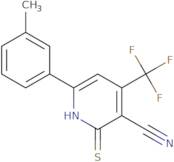 6-(3-Methylphenyl)-2-sulfanyl-4-(trifluoromethyl)pyridine-3-carbonitrile