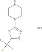 1-[5-(Trifluoromethyl)-1,3,4-thiadiazol-2-yl]piperazine hydrochloride