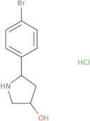 5-(4-Bromophenyl)pyrrolidin-3-ol hydrochloride