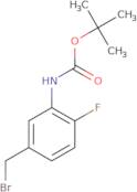 3-Amino-4-fluorobenzyl bromide, N-Boc protected