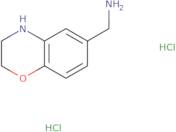 3,4-Dihydro-2H-1,4-benzoxazine-6-methanamine Hydrochloride (1:2)