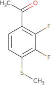1-[2,3-Difluoro-4-(methylsulfanyl)phenyl]ethan-1-one