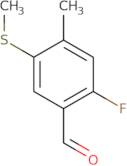 2-Fluoro-4-methyl-5-(methylsulfanyl)benzaldehyde