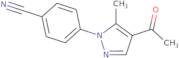 4-(4-Acetyl-5-methyl-1H-pyrazol-1-yl)benzonitrile