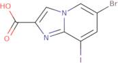 6-Bromo-8-iodoimidazo[1,2-a]pyridine-2-carboxylic acid