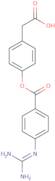 4-[[4-[(Aminoiminomethyl)amino]benzoyl]oxy]benzeneacetic acid