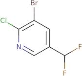 3-Bromo-2-chloro-5-(difluoromethyl)pyridine