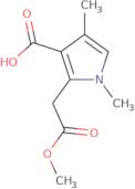 2-(2-Methoxy-2-oxoethyl)-1,4-dimethyl-1H-pyrrole-3-carboxylic acid