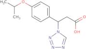 3-(4-Isopropoxy-phenyl)-3-tetrazol-1-yl-propionic acid