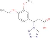 3-(4-Ethoxy-3-methoxy-phenyl)-3-tetrazol-1-yl-propionic acid