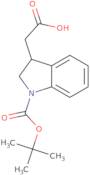 2-{1-[(tert-Butoxy)carbonyl]-2,3-dihydro-1H-indol-3-yl}acetic acid
