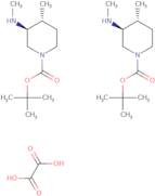 tert-Butyl (3S,4S)-4-methyl-3-(methylamino)piperidine-1-carboxylate hemioxalate