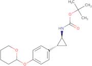 tert-butyl N-[(1S,2R)-rel-2-[4-(Oxan-2-yloxy)phenyl]cyclopropyl]carbamate