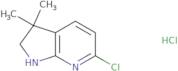 6-chloro-3,3-dimethyl-1h,2h,3h-pyrrolo[2,3-b]pyridine hcl