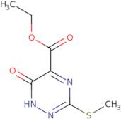 Ethyl 6-hydroxy-3-(methylsulfanyl)-1,2,4-triazine-5-carboxylate