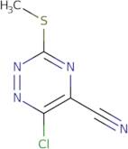 6-Chloro-3-(methylsulfanyl)-1,2,4-triazine-5-carbonitrile