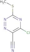 5-Chloro-3-(methylsulfanyl)-1,2,4-triazine-6-carbonitrile