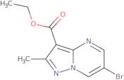 Ethyl 6-bromo-2-methylpyrazolo[1,5-a]pyrimidine-3-carboxylate