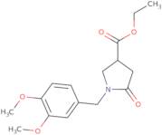 1-(3,4-Dimethoxy-benzyl)-5-oxo-pyrrolidine-3-carboxylic acid ethyl ester