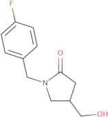 1-[(4-Fluorophenyl)methyl]-4-(hydroxymethyl)pyrrolidin-2-one