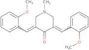 (3E,5E)-3,5-Bis(2-methoxybenzylidene)-1-methylpiperidin-4-one