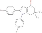 2-(4-bromophenyl)-1-(4-fluorophenyl)-6,6-dimethyl-5,6,7-trihydroindol-4-one