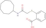 2-{[(Cyclooctylcarbamoyl)methyl]sulfanyl}benzoic acid