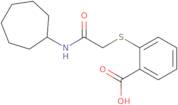 2-{[(Cycloheptylcarbamoyl)methyl]sulfanyl}benzoic acid