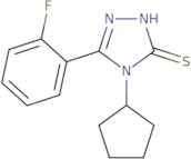 4-Cyclopentyl-5-(2-fluorophenyl)-4H-1,2,4-triazole-3-thiol