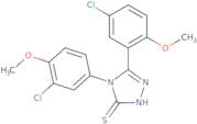 5-(5-Chloro-2-methoxyphenyl)-4-(3-chloro-4-methoxyphenyl)-4H-1,2,4-triazole-3-thiol