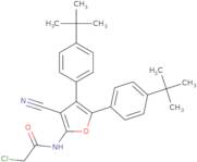 N-[4,5-Bis(4-tert-butylphenyl)-3-cyanofuran-2-yl]-2-chloroacetamide