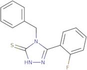 4-Benzyl-5-(2-fluorophenyl)-4H-1,2,4-triazole-3-thiol