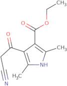 Ethyl 4-(2-cyanoacetyl)-2,5-dimethyl-1H-pyrrole-3-carboxylate