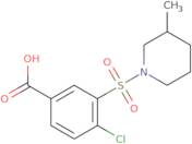 4-Chloro-3-[(3-methylpiperidin-1-yl)sulfonyl]benzoic acid