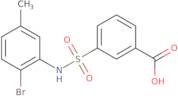 3-[(2-Bromo-5-methylphenyl)sulfamoyl]benzoic acid