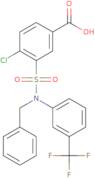 3-{Benzyl[3-(trifluoromethyl)phenyl]sulfamoyl}-4-chlorobenzoic acid