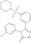 4-(3-Chlorophenyl)-5-[3-(morpholine-4-sulfonyl)phenyl]-4H-1,2,4-triazole-3-thiol