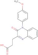 3-[4-(4-Methoxyphenyl)-3-oxo-3,4-dihydroquinoxalin-2-yl]propanoic acid