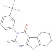 5-Sulfanyl-4-[3-(trifluoromethyl)phenyl]-8-thia-4,6-diazatricyclo[7.4.0.0,2,7]trideca-1(9),2(7),5-trien-3-one