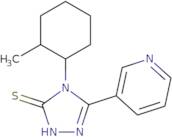 4-(2-Methylcyclohexyl)-5-(pyridin-3-yl)-4H-1,2,4-triazole-3-thiol