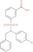 3-[Benzyl(4-chlorophenyl)sulfamoyl]benzoic acid